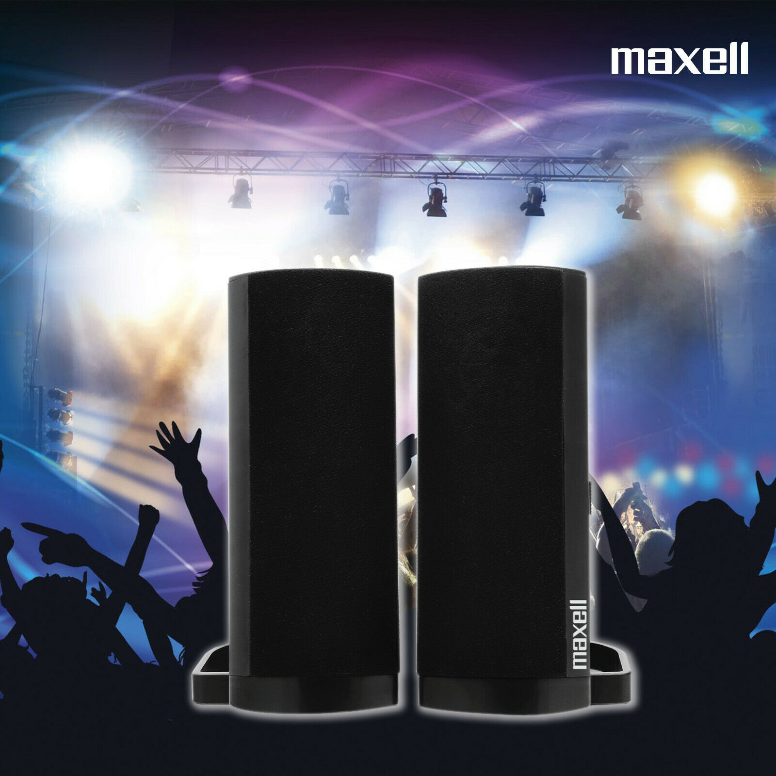 Computer Speakers X2 USB Powered Bass Loud Style PC Speaker Maxell - Image 2