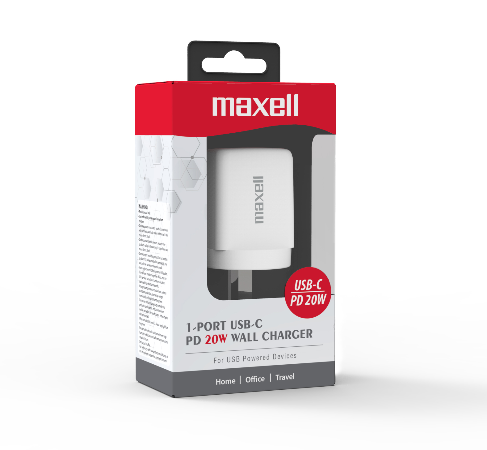 USB C Type C PD wall Charger 20W 1 Port White - Image 2