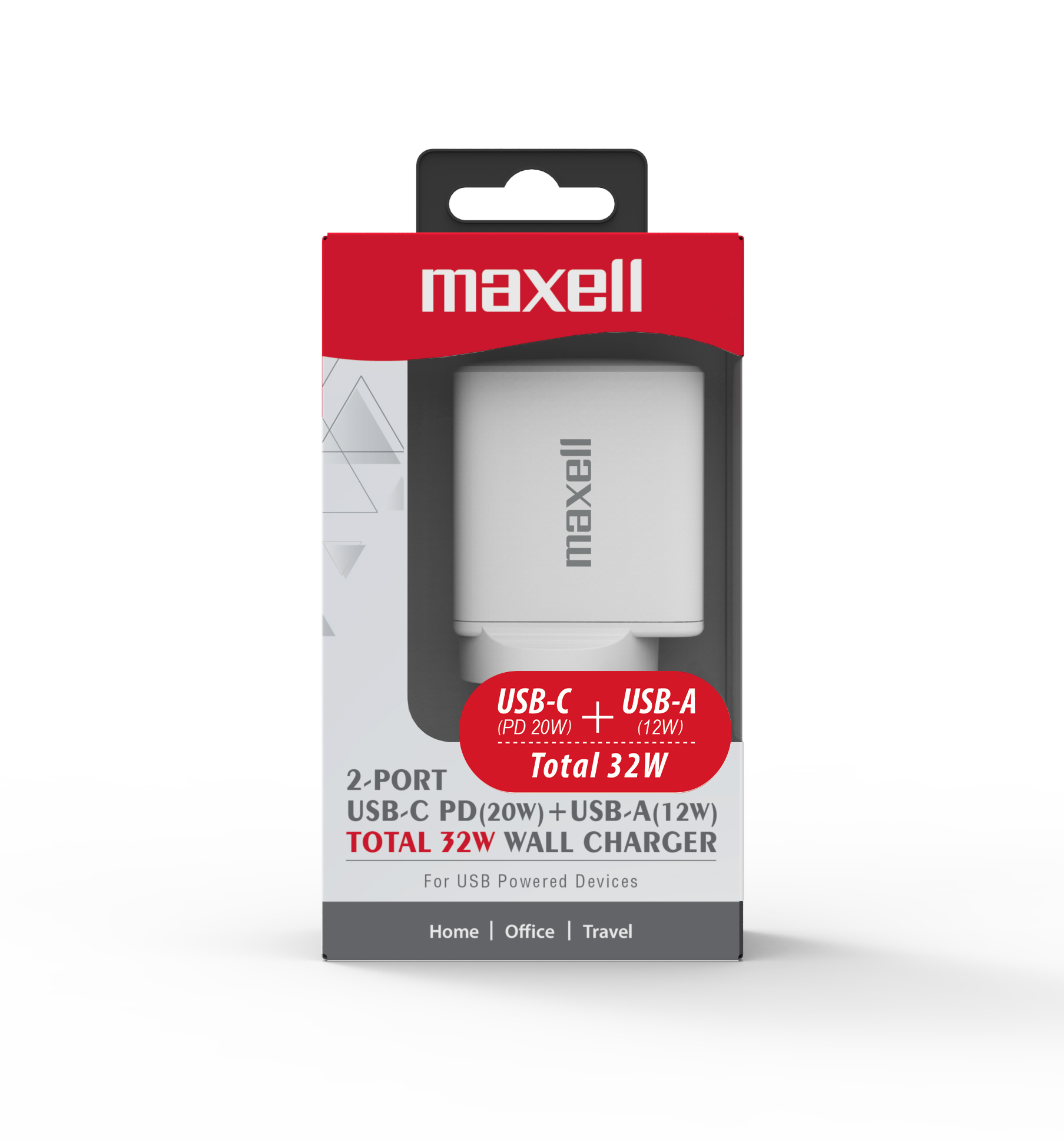 USB C Type C PD wall Charger Plug 32W 2 Port Fast White