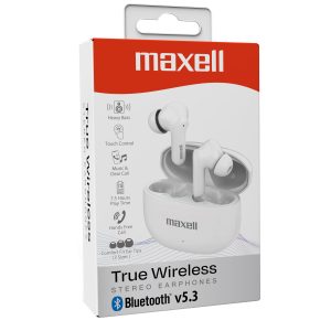 True Wireless Noise Isolation 10mm Driver with Boosted Bass Bluetooth 5.3 Maxell