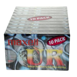 100 x Blank Audio Cassette Tapes UR90 Maxell